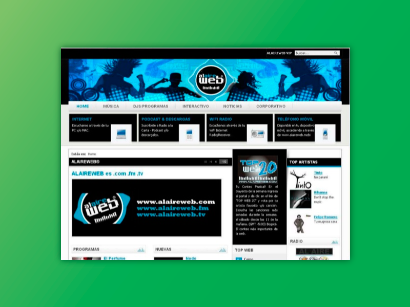 cliente- al-aire-web-pagina-web