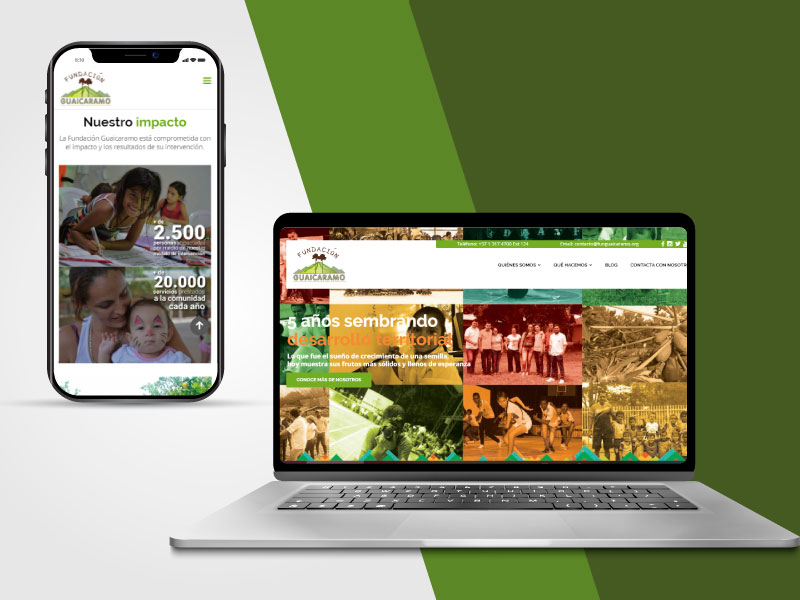 Imagen de la página web de la Fundación Guaicaramo