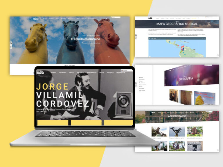 Imagen de la página web de Jorge Villamil