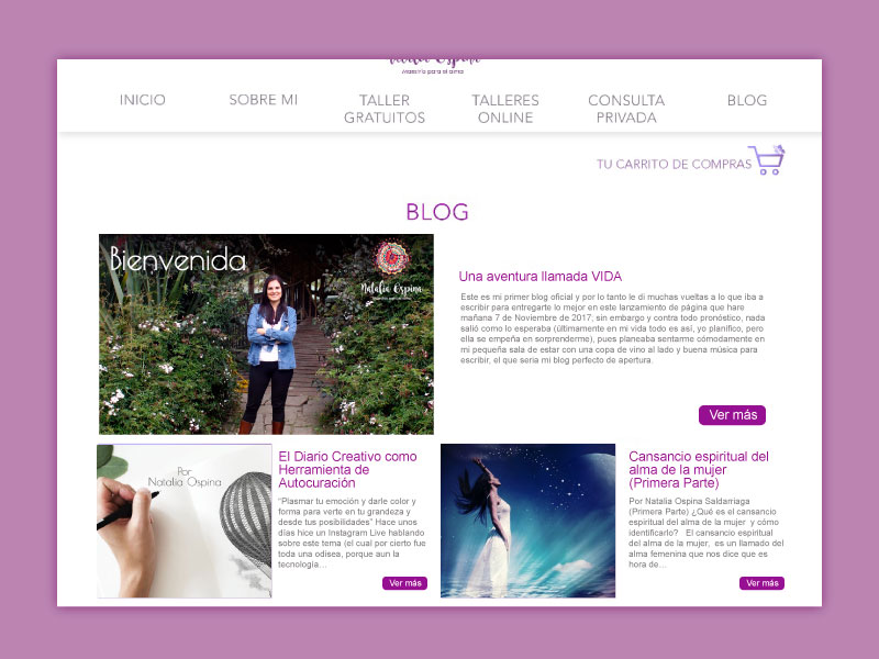 Imagen del blog la página web Maestría para el alma