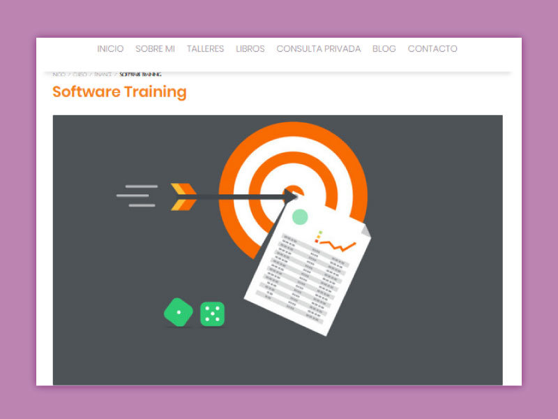 Imagen del interna taller la página web Maestría para el alma